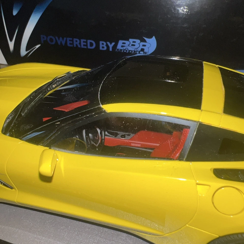 MODELOS BBR 1/18 **RARO** CORBETA CHEVY C7 AMARILLO VELOCIDAD. Solo 10 HECHOS Foto 2 de 4