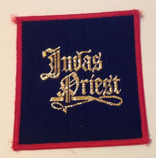 Judas Priest logo square vintage 1970s CONCERT SEW ON PATCH
