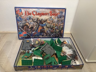 Claymore Saga - MB 1992 - Brettspiel - gebraucht - Unvollständig - Ersatzteile