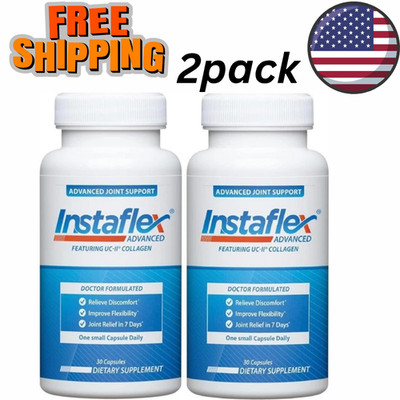 2 Pack Instaflex Advanced Joint Support Doctor Formulated 60 Capsules Exp 2027!