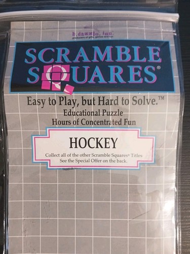 Scramble Squares HOCKEY 9 piece Puzzle Scrambler Game 1995 - Picture 5 of 14