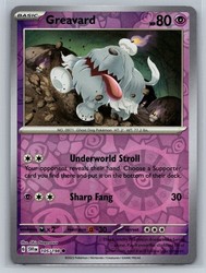 Greavard 105/198 Reverse Holo Scarlet & Violet Base Set
