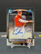 2025 Bowman Chrome Caden Powell 1st Bowman Auto Houston Astros