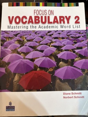 Focus on Vocabulary 2 2/e Student Book 137617 by Norbert Schmitt and Diane...
