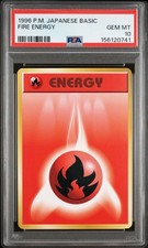Pokemon Fire Energy Basic Base Set Japanese PSA 10 Gem Mint