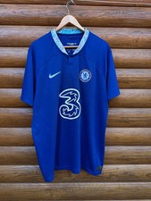 Vintage Nike Chelsea Soccer Jersey 2021-2022 Home Blue Football Shirt Size XXL