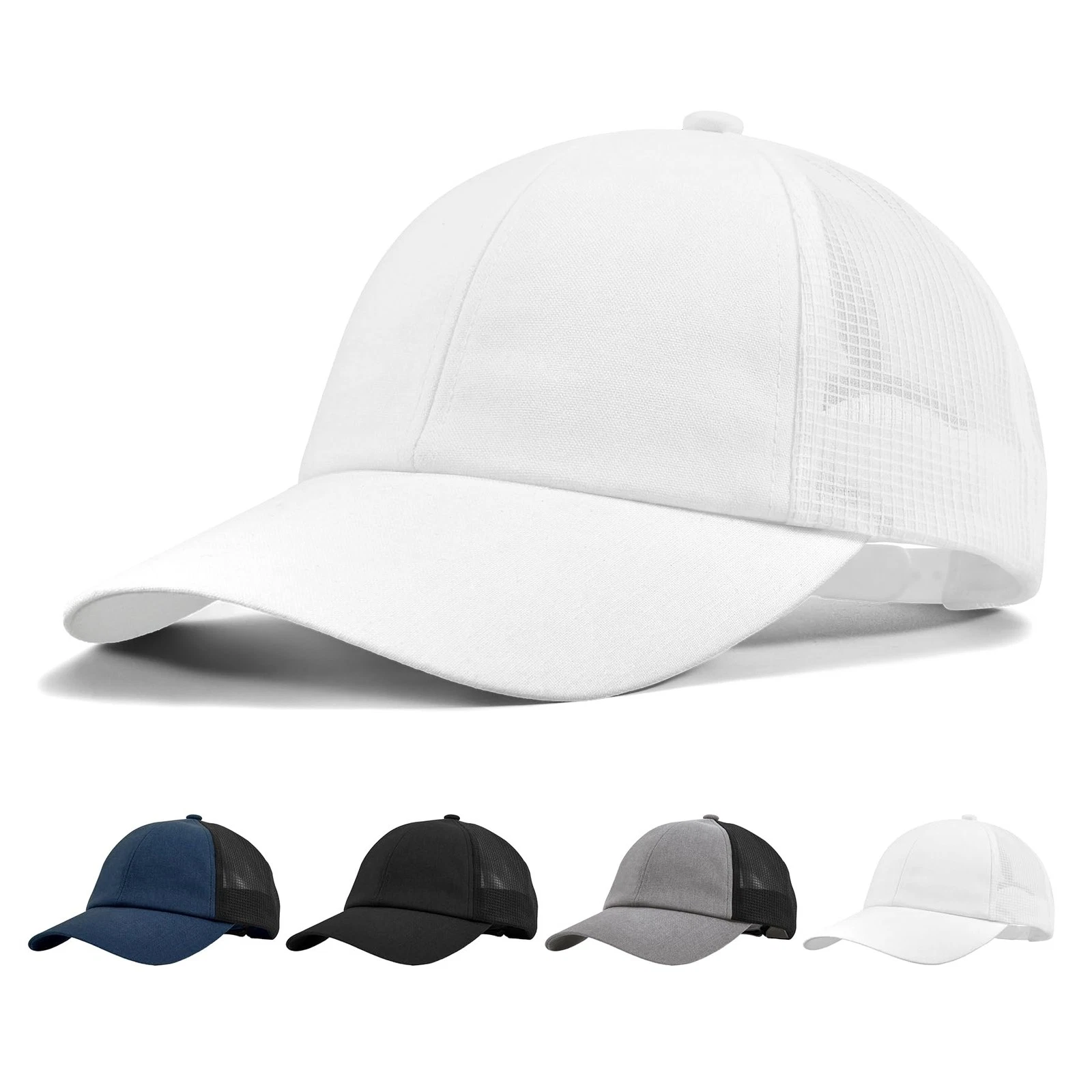 Linen Mesh Baseball Cap Breathable Unstructured Sports Hat for Men Women Ligh...