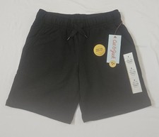 Cat  Jack Boys Black At The Knee Pull On Shorts Size S 6-7 