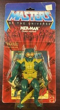 Vintage MOTU Mer-Man MOC 8 back Sealed HeMan Masters of the Universe Mattel 1981