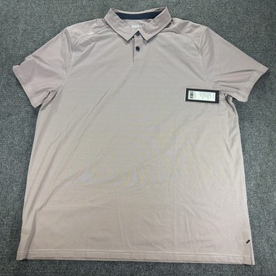 NWT Rhone Commuter Polo Shirt Men's Size XL Deep Red Honeycomb Golf Performance