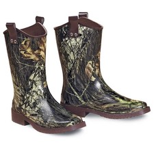 19MF Med M&F Western Comfortable Boot Women Camouflage Square Trenton Style