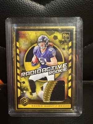 Hayden Hurst 2018 Panini Elements Radioactive Rookie Patch #RRM-HH  # /99 READ