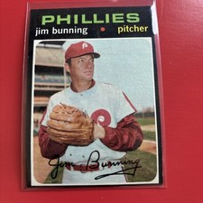 Jim Bunning 1971 Topps Card #574, Philadelphia Phillies