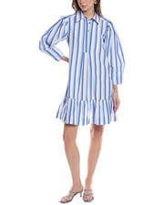 Ganni Mini Shirtdress Women's Blue 32