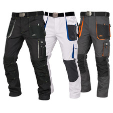Arbeitshose Herren Cargo Bundhose Stretch Anthrazit Berufskleidung 9 Taschen