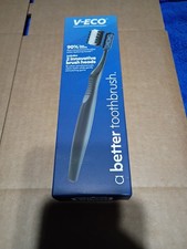 V-ECO Replaceable Brush Head Toothbrush W/ 2 Innovative Brush Heads-NIB
