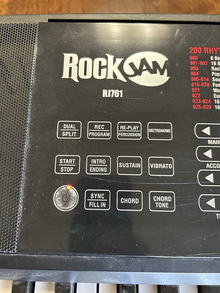 RIKUI５０音盤 rockjam 61 key keyboard piano. RJ761 Tested Works Great | eBay