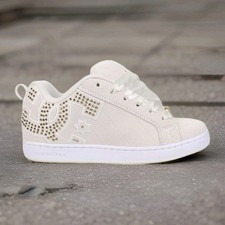 Women's DC Court Graffik Low - Off White/Gold
