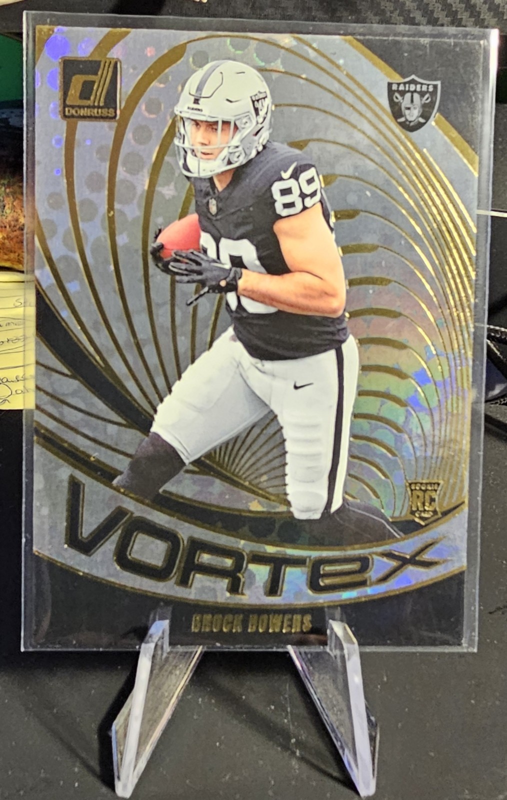2024 Panini Donruss - Vortex Brock Bowers #VOR-BBO (RC) NM