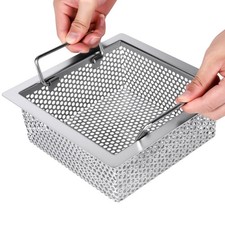 Floor Drain Strainer 304 Stainless Steel, Double Handle Basket, 1.0Mm, 8.5" x...