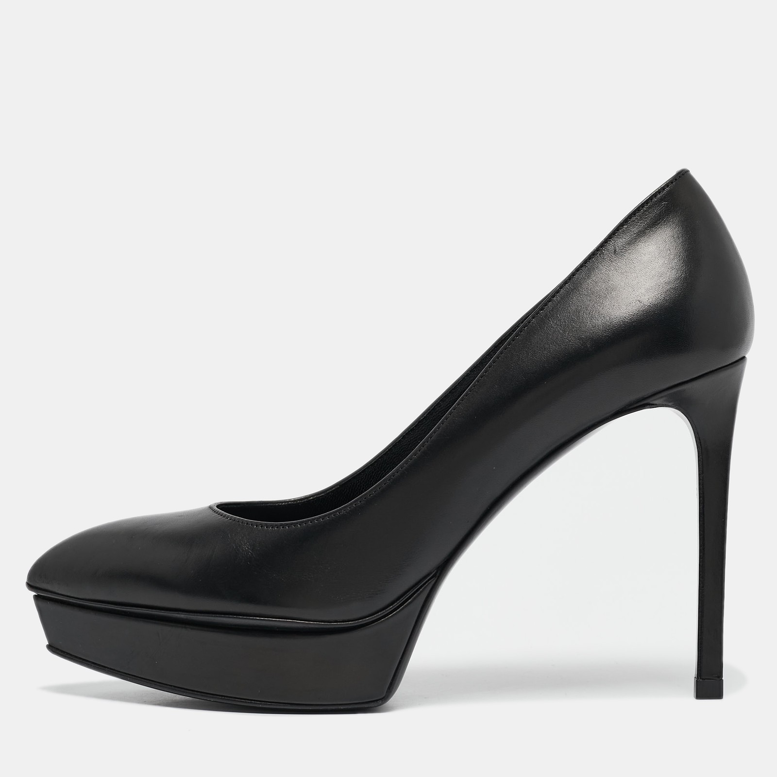 Saint Laurent Janis Black Leather Pumps Size 36 EU