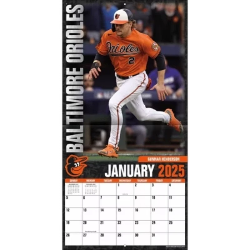 Baltimore Baseball 2026 Team Wall Calendar