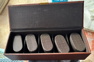5 Watch Holder Faux Leather Lined Watch Display Storage Case 11  X 3-3/4  Deep