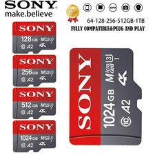 SONY Micro SD 512GB U3 A2 TF Extreme Alta Velocità 4K + Adattatore