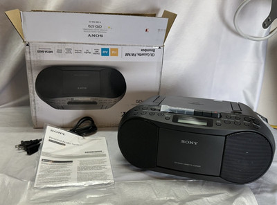 Sony Boombox CFD-S70 CD Cassette FM/AM Personal Audio System New Open Box
