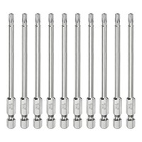 "10 StüCk T20 Sicherheits Torx Bit 1/4\" Sechskantschaft 4\" Lang S2 Stahl"