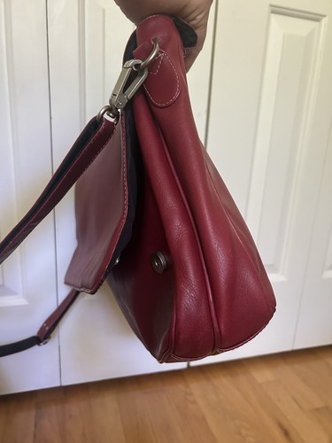 Rote Leder-Aktentasche Kuriertasche von Piel zum Aufstecken Schulter Reise Laptoptasche - Bild 2 von 23