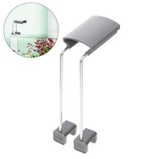 2Pcs Aquarium Light Rack Adjustable Mounting Kit for Fish Tank Black