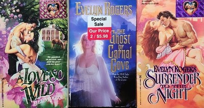 Lot 3 Evelyn Rogers Historical Romance PB Books Carnal Cove Love So Wild