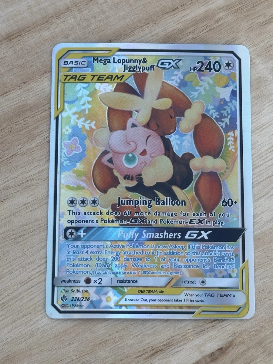 Mega Lopunny & Jigglypuff GX 226/236 Sm-Cosmic Eclipse for sale | eBay