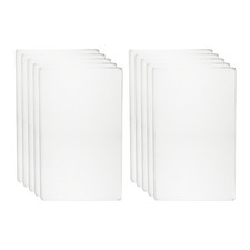 10pcs Metal Business Card 3.5x2.1x0.02" Oxidation Laser Engrave Adhesive Silver