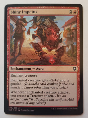 1x Shiny Impetus FOIL CLB Battle for Baldur's Gate MTG NM