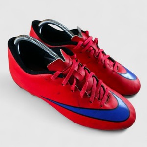 Nike Merc Vortex II Soccer Football Cleats 651647-650 MENS Size 9 Orange Blue