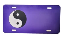 Yin Yang Metal Novelty License Plate  ☯️