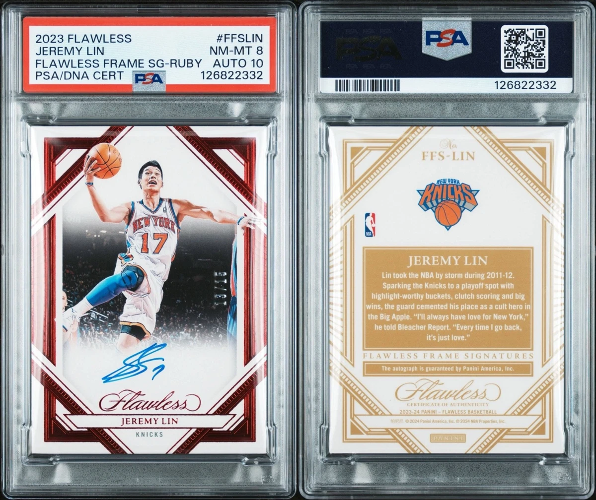 Panini Jeremy Lin Basketball Autographed Sports Trading Cards