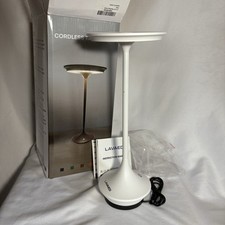 LED Cordless Table Lamp Rechargeable Portable Waterproof Lamp White