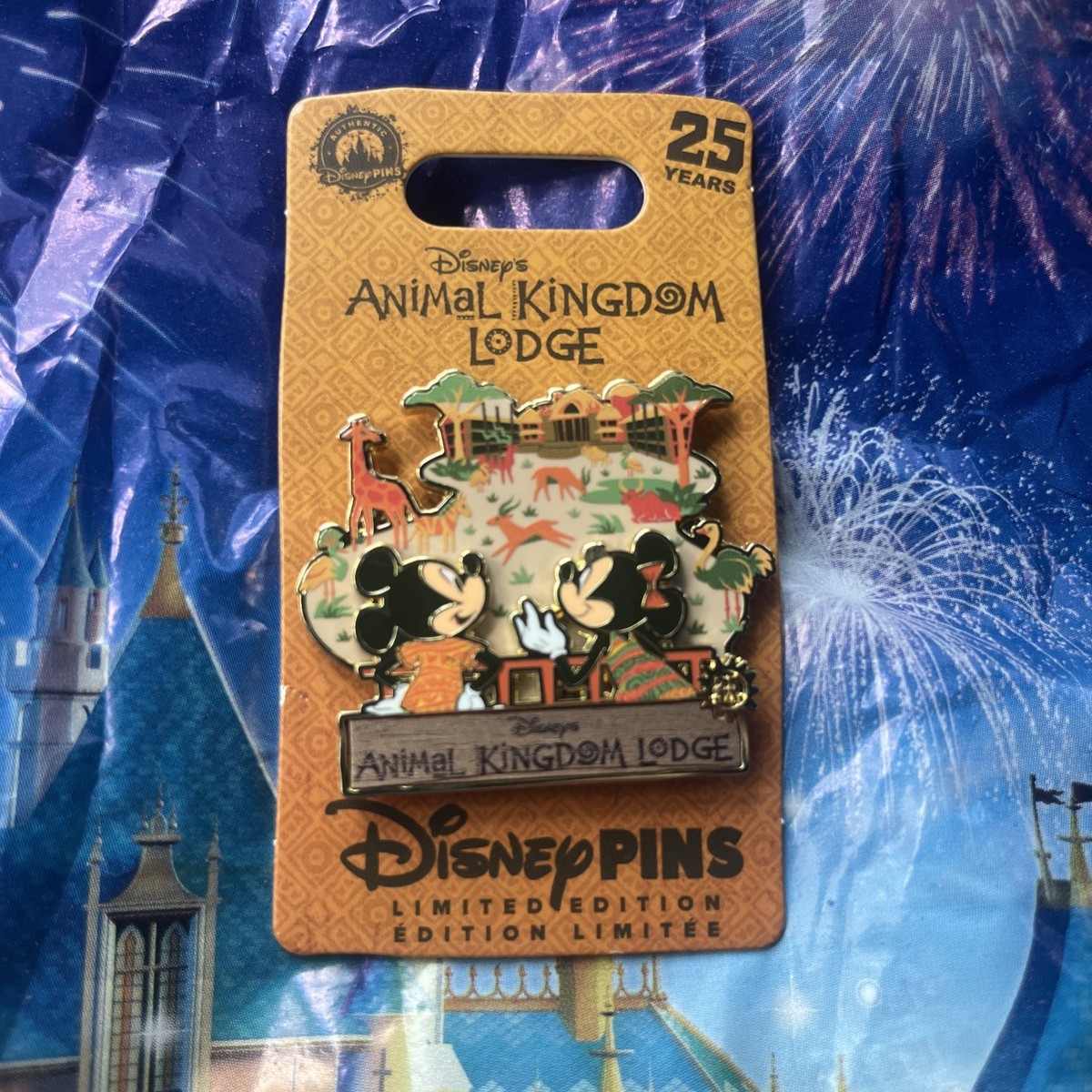 2026 Disney World Animal Kingdom Lodge 25th Anniversary Pin LE