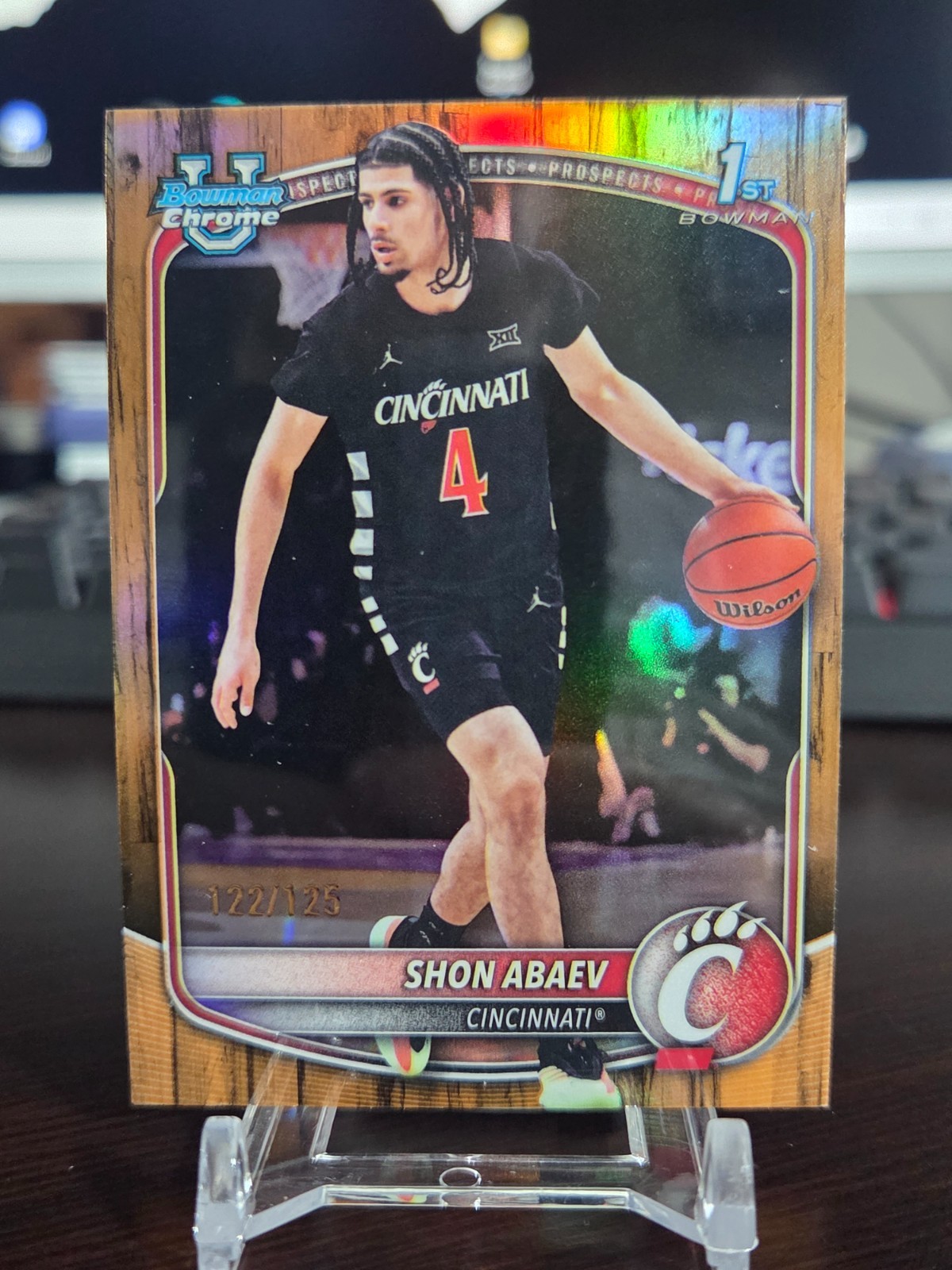 2025-26 Bowman Basketball Shon Abaev /125 Floorboard Refractor BCP-19