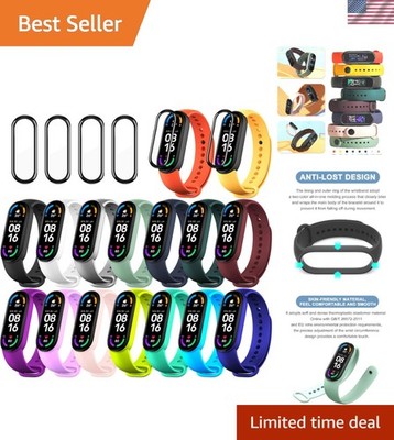20-Piece Strap Replacement Set for Xiaomi Mi Band 6 & Amazfit Band 5 - 16 Colors