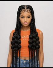 Braided Bantu Wig. Length Is 30 Inches. Made Full Lace Wig