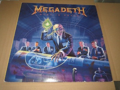 MEGADETH ~RUST IN PEACE~ RARE FIRST PRESS LP VINYL EXODUS SLAYER METALLICA COOL