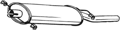 Endschalldämpfer 233-531 BOSAL für VW GOLF I Cabriolet