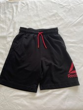 Reebok Kids Big Boys Classic French Terry Fleece Shorts Black S 6/7
