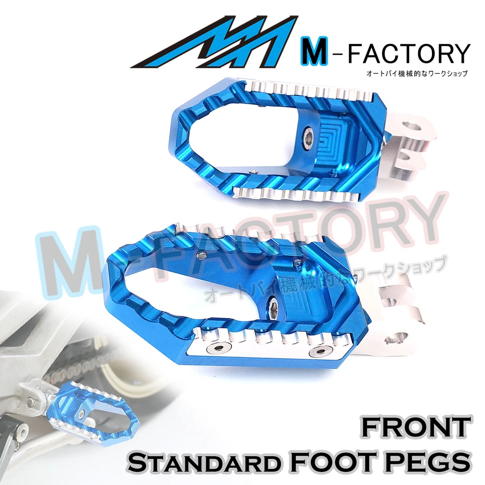 CNC Front Wide Touring Footpegs For Kawasaki ER-6F 6N ZX-10R 6R 6RR Ninja - Изображение 4 из 4
