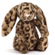 Jellycat Cobblehop Leopard Bunny Plush Toy Doll Soft Stuffed Gifts