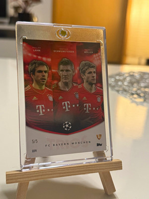 Topps Trio Philipp Lahm Schweinsteiger Müller FC Bayern UCL 2211 5/5